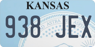 KS license plate 938JEX