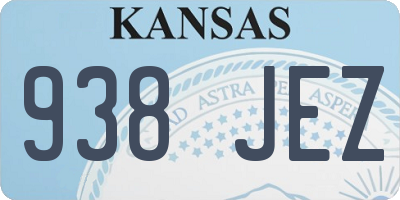 KS license plate 938JEZ