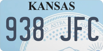 KS license plate 938JFC