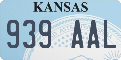 KS license plate 939AAL