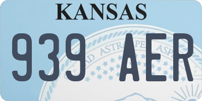 KS license plate 939AER