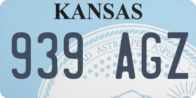 KS license plate 939AGZ