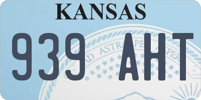KS license plate 939AHT