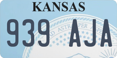 KS license plate 939AJA