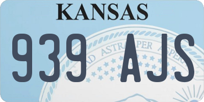 KS license plate 939AJS
