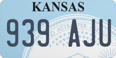 KS license plate 939AJU