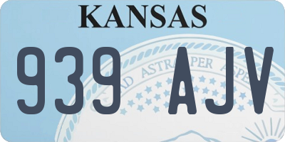 KS license plate 939AJV
