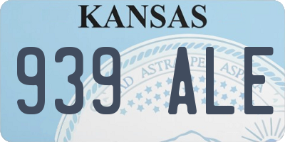 KS license plate 939ALE