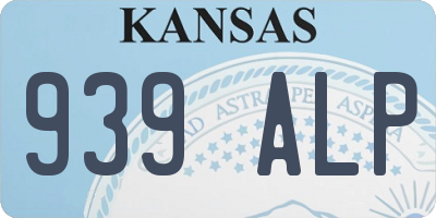 KS license plate 939ALP