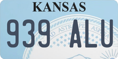 KS license plate 939ALU