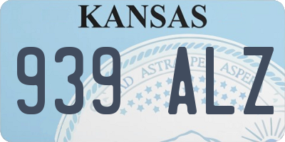 KS license plate 939ALZ