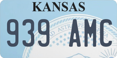 KS license plate 939AMC