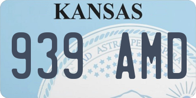 KS license plate 939AMD