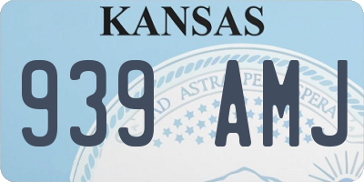 KS license plate 939AMJ