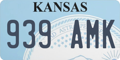 KS license plate 939AMK