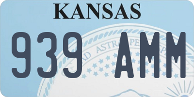 KS license plate 939AMM