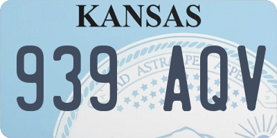 KS license plate 939AQV