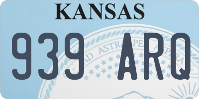 KS license plate 939ARQ