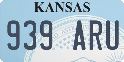 KS license plate 939ARU