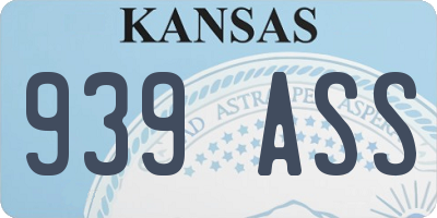 KS license plate 939ASS