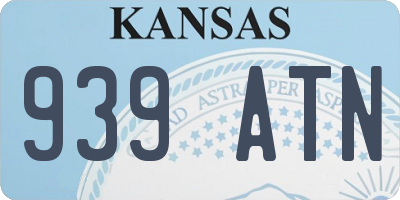 KS license plate 939ATN