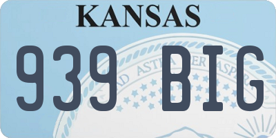 KS license plate 939BIG