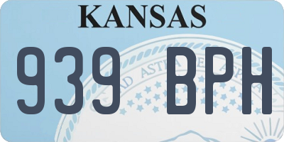 KS license plate 939BPH