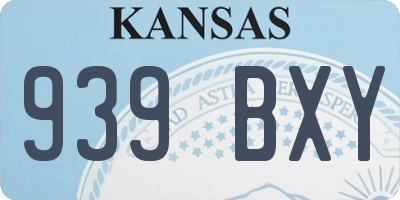 KS license plate 939BXY