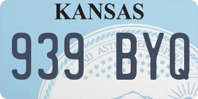 KS license plate 939BYQ