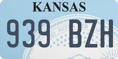 KS license plate 939BZH
