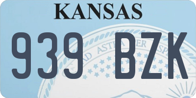 KS license plate 939BZK