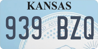 KS license plate 939BZQ