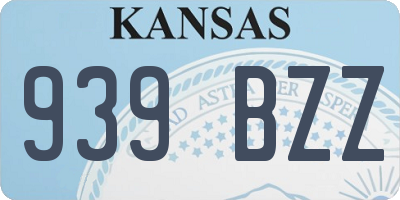 KS license plate 939BZZ
