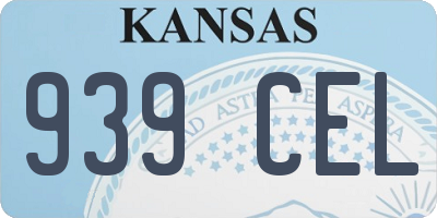 KS license plate 939CEL