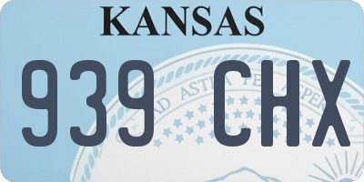KS license plate 939CHX