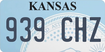 KS license plate 939CHZ