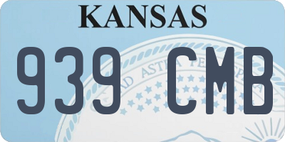 KS license plate 939CMB