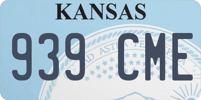 KS license plate 939CME