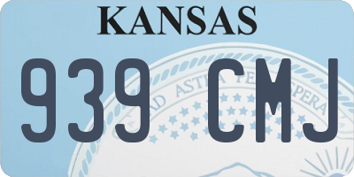 KS license plate 939CMJ