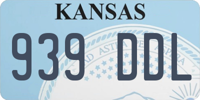 KS license plate 939DDL