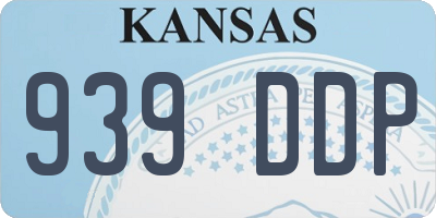 KS license plate 939DDP
