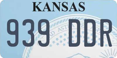 KS license plate 939DDR