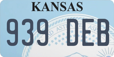 KS license plate 939DEB