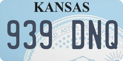 KS license plate 939DNQ