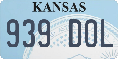 KS license plate 939DOL