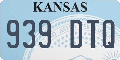 KS license plate 939DTQ