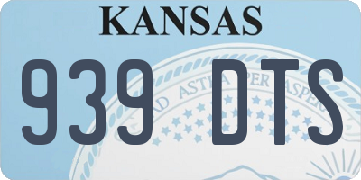 KS license plate 939DTS