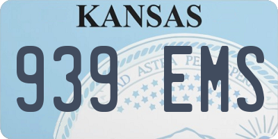 KS license plate 939EMS