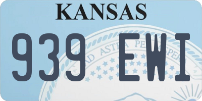 KS license plate 939EWI