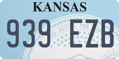 KS license plate 939EZB